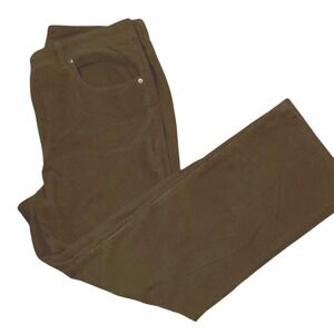 Corduroy‎ Pants Olive Green Casual Everyday Comfort Size Unknown